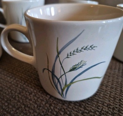 Set of 5 Vintage Corelle Coordinates ''Coastal Breeze''  Coffee Tea Cup Mug 