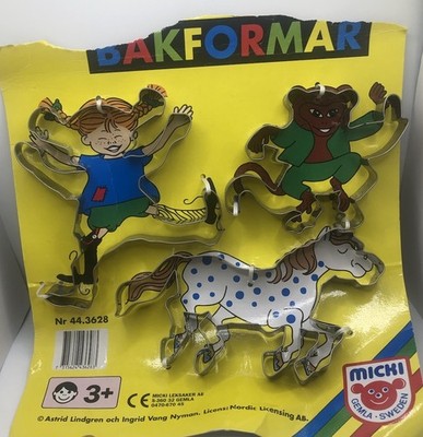 Pippi Longstocking Cookie Cutters Bakformar