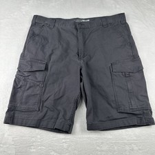 Carhartt Relaxed Fit Canvas Cargo Work Shorts Gray Size 40 Rugged Flex BS3542-M