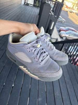 Jordan Air Jordan 5 Retro Low 'Indigo Haze' Gray Low Top Athletic Sneakers