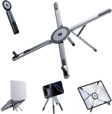 360� Adjustable Laptop Stand Foldable Aluminium Cooling Desk Riser Holder