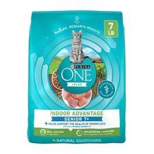 High Fiber Cat Dry Food Indoor Advantage Senior Chicken, 7 lb Bag 4.07 per pound