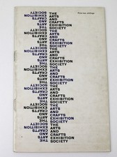 Arts & Crafts Exhibition Society 1959 Catalogue Ceramics Pottery Silver Glass