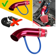 Feed Enclosed Pipe Intake Induction Hose Kit Universal 3" Universal Cold Car Air