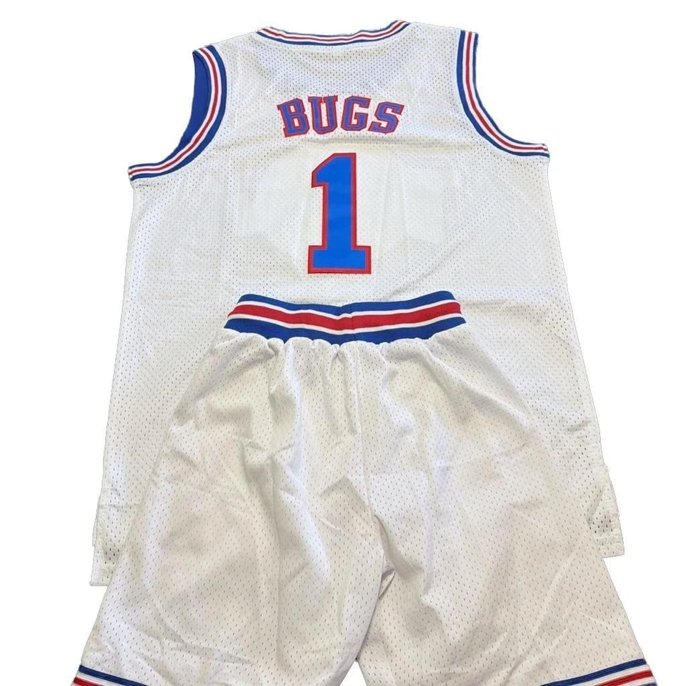 Conjunto de camiseta de baloncesto Bugs Bunny Space Jam Tune Squad blanca Foto 2 de 4