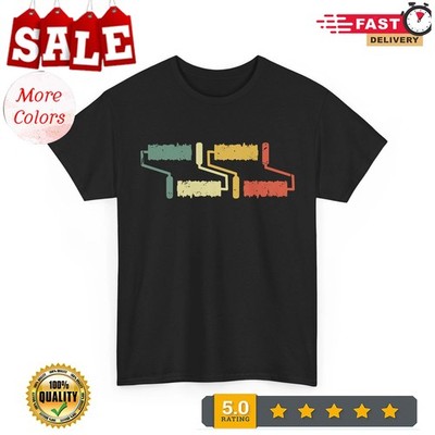 Painting T-Shirt, Paint Roller Painter Painting Lovers Men Dad Shirt