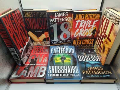 Lot of 8 James Patterson Hardcover Books Mixed Series & Standalones Dust Jackets