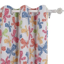 Decorative Blackout Curtains Print Thermal Insulated Window Treatment Sets Cu...