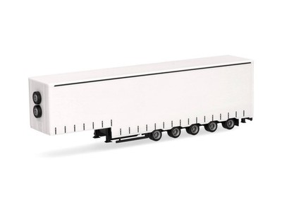 HERPA,5 axle curtainsider semi-trailer, 1/87, HER076265-002