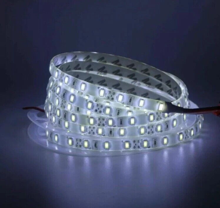 5M 5630 Pure White SMD LED Strip Light 12V DC Wired Reel Kitchen Cabinet Vehicle - Image 2 of 4