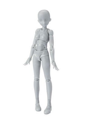S.H.Figuarts Body-chan Body-kun School Life Edition Figur Farbe Grau Neu