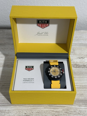 Kith x Tag Heuer F1 Toronto Watch 1/250 Yellow Black Rare Limited Formula Racing