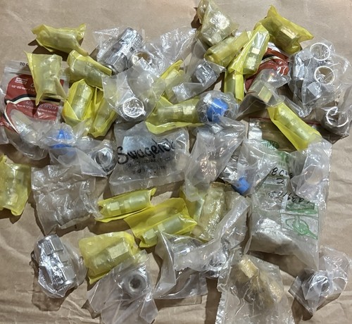 NOS Swagelok SSP Mixed Industrial Fittings Lot 40+ Stainless Brass Surplus