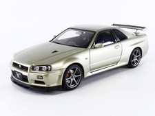 AUTOart 1/18 Nissan Skyline GT-R (R34) V Spec II Nur Millennium Jade 77404