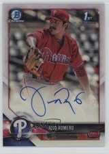 2018 Bowman Chrome Prospect Auto Refractor /499 JoJo Romero #CPA-JJR Auto 1s2t