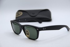 NEW RAY-BAN RB 2132 622 BLACK G-15 WAYFARER AUTHENTIC FRAMES SUNGLASSES 55-18
