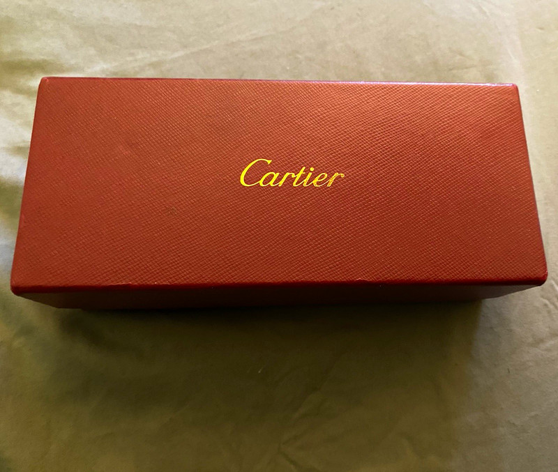Cartier Oval Full Rim Metal Eyeglass Frames Gold 55-22 135 MPN 135B
