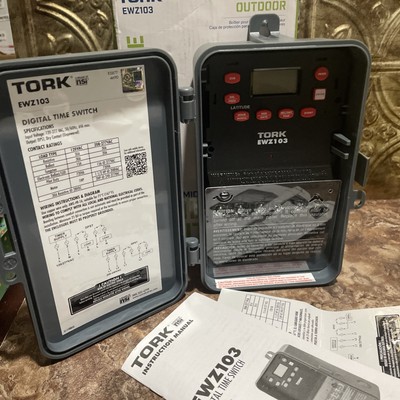 Tork EWZ103  Astronomic Digital Timer Time Switch Indoor/Outdoor