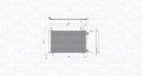 Kondensator Klimaanlage Magneti Marelli 350203105500 FüR Opel Corsa P2JO Mokka 2