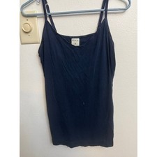 Soma Intimates Navy Blue Ribbed Camisole Adjustable Straps Size M Tank Top D