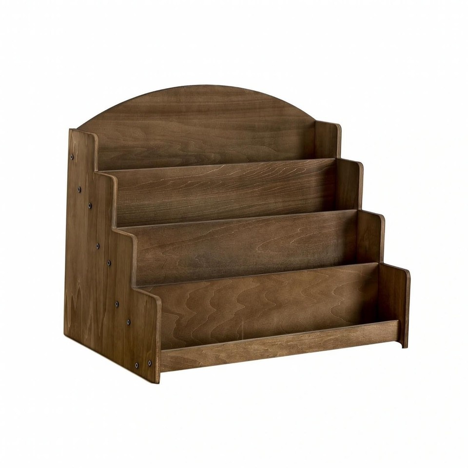 Wood Grain Sticker Display Stand | Tabletop Card Display Rack with ...