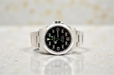 2022 Rolex Air-King 126900 Black Dial SS Oyster With Papers 40mm
