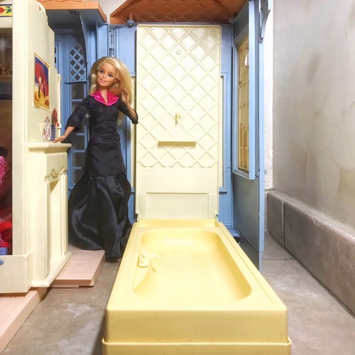 Barbie family house mattel 1998 casa di barbie vintage con bambole e accessori - Afbeelding 20 van 24