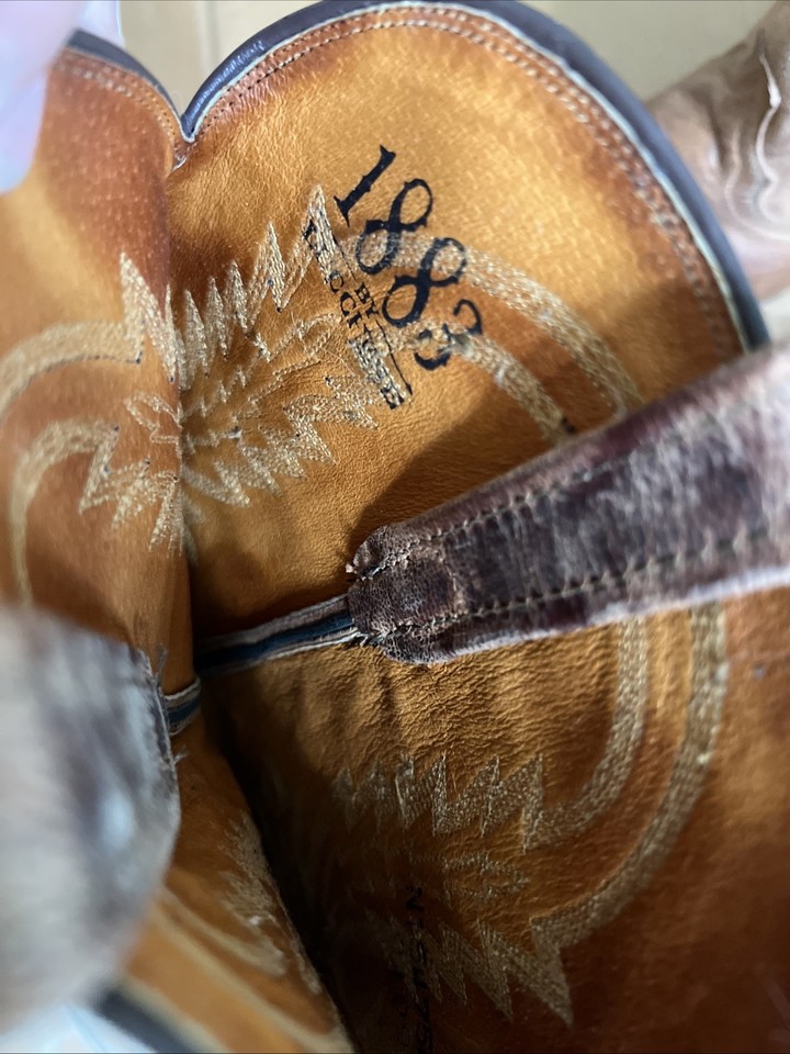 Bottes De Cowboy 1883 Par Lucchese - Crayton Mad Dog - Marron - Taille 9D
