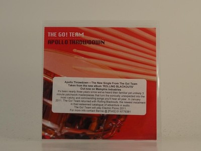 THE GO! TEAM APOLLO THROWDOWN (H1) 1 Track Promo CD Single including Picture Sle