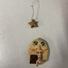 HOUSE OF HATTEN VAUGHN & STEPHANIE RAWSON MAN IN THE MOON CHRISTMAS ORNAMENT
