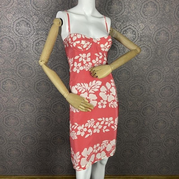 Women Marella Dress Pink Silk 34