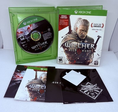 The Witcher 3: Wild Hunt (Xbox One, 2015) Game + Soundtrack & Manual No Map 00