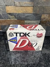 TDK D90 Cassette Tapes 10 Pack Sealed + Bonus CD Power 110 High Output