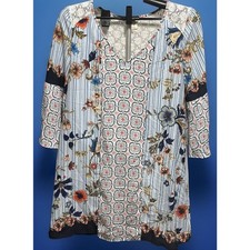 figs and Flower multicolor dress lace back size M