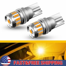T10 921 912 194 W5W Yellow Bright Side Marker LED light Bulb Map Lamp 2/10x