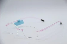 NEW 2.5 ITALEE EYE284/52 72P CLEAR PINK AUTHENTIC FRAMES EYEGLASSES 52-17