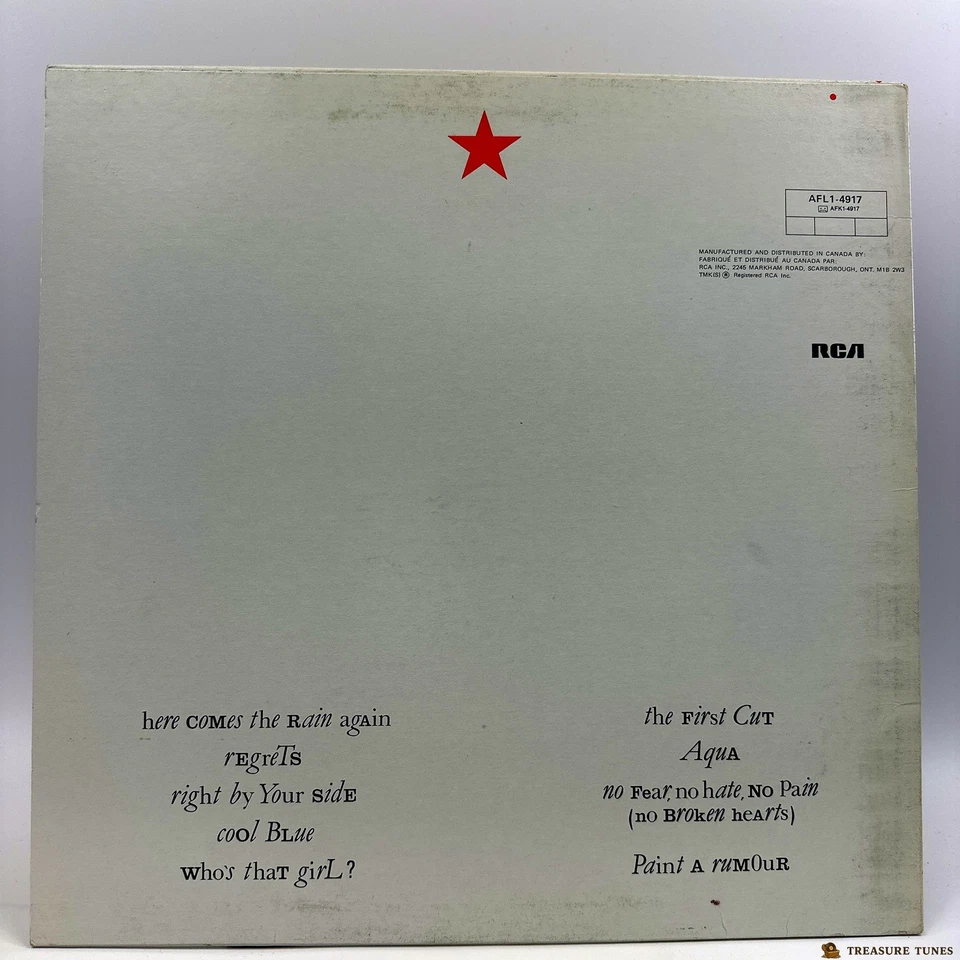 Eurythmics – Touch Vinyl (LP, Album, Stereo) AFL1-4917 - Image 3 of 4