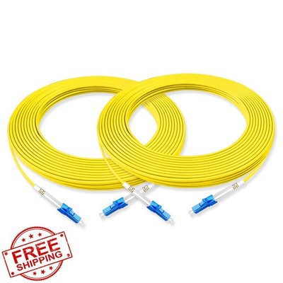 Lebrudos LC UPC to LC UPC Simplex OS2 Fiber Patch Cord 10M