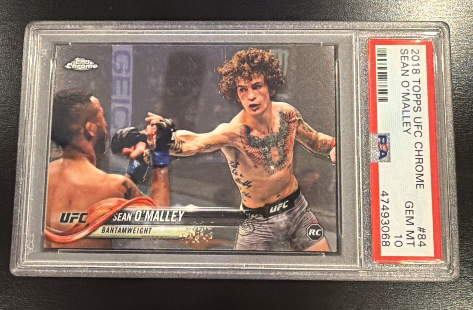 2018 Topps Chrome UFC Sean O’Malley #84 PSA 10 RC