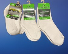 Kids Half Cushion Quarter Socks Fits shoes sizes 7-2  1-7  7-2 Nine Pair Socks