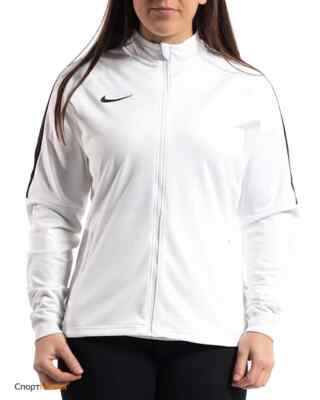 Nike Womens Academy 18 Full Zip Tracksuit Jacket Wht Blk Small