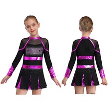 Women Girls Cheer Leader Stage Performance Costume Cheer Squad Dancing Wear