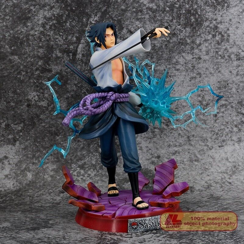 Anime ninja Shippuden Uchiha Sasuke Chidori action PVC Figure Statue Toy  Gift