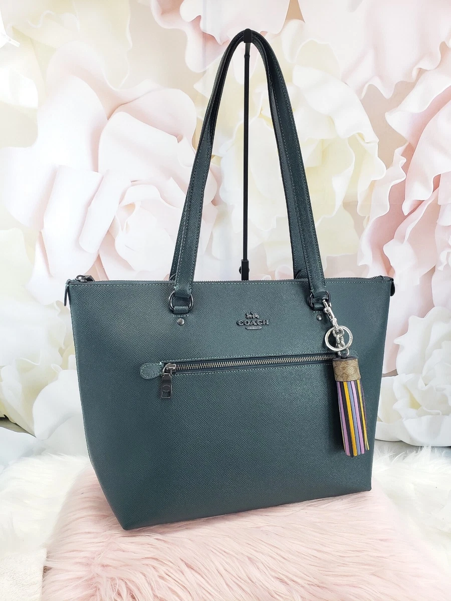Coach GALLERY TOTE EVERGREEN 79608 Shoulder Bag COACH Tassle Bag