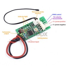 DC 12V 4-Wire PWM Fan Temperature Controller Speed Governor Board Module