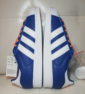 adidas superstar cloud white blue orange
