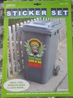 Wheelie Bin Sticker Set Numbers Rasta Man Decorate Personalize Weatherproof