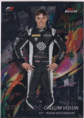 Topps 2024 Finest Formula 1 No. 70 Callum Voisin Black 8/25