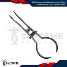 RDM Endodontic Rubber Dam Stokes Clamp Holder Forceps Ortho Lab Instrument