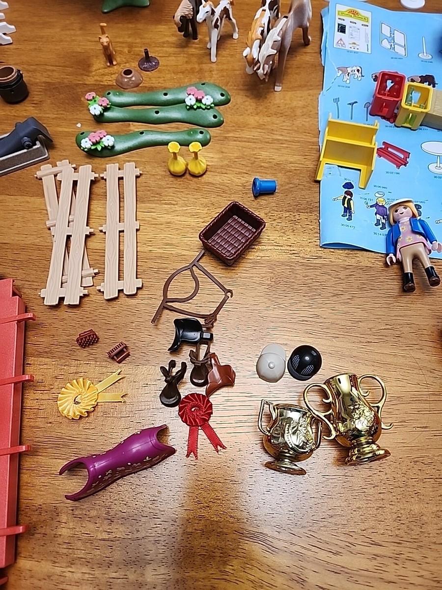 PLAYMOBIL Pony Café Playset - Horse & Rider Figures With Treats, Table, And Accessories